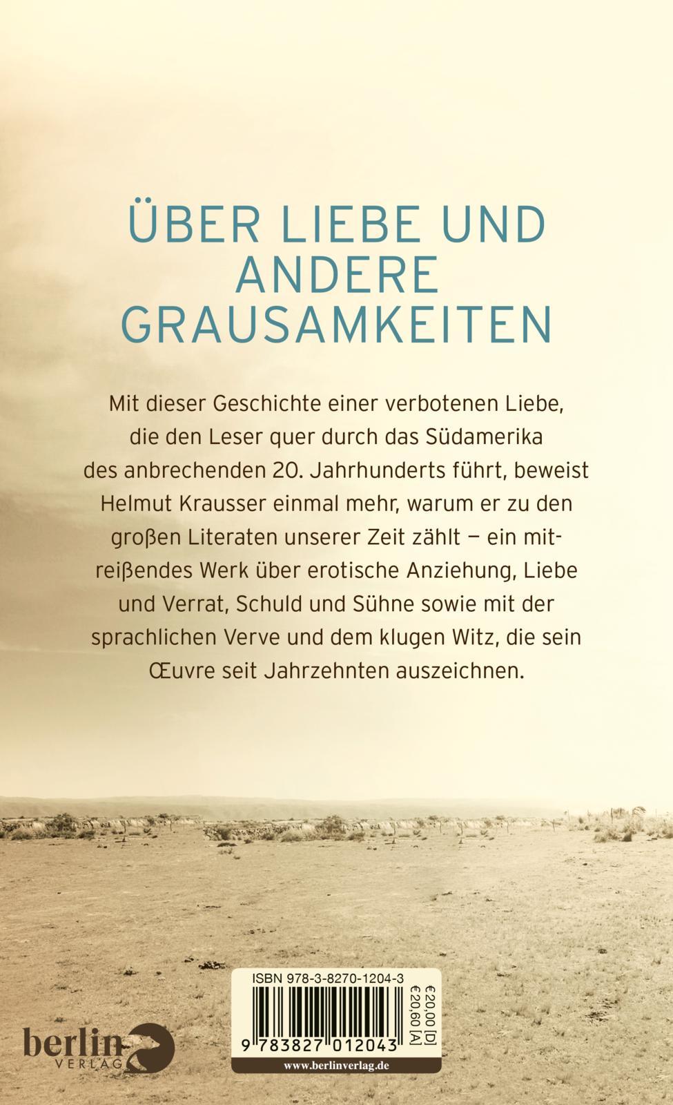 Rückseite: 9783827012043 | Für die Ewigkeit | Die Flucht von Cis und Jorge Jega Roman | Krausser