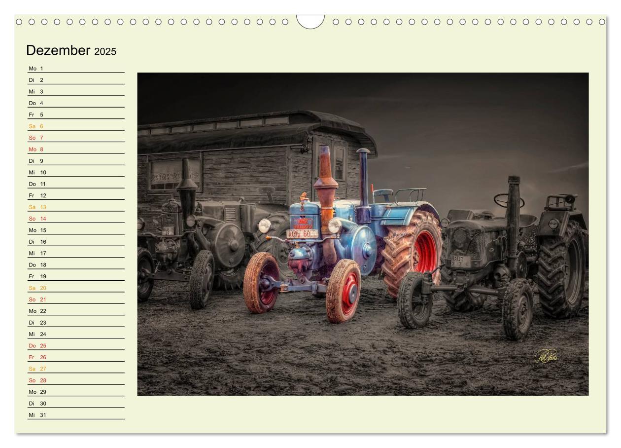 Bild: 9783435586202 | Traktoren - Oldtimer (Wandkalender 2025 DIN A3 quer), CALVENDO...