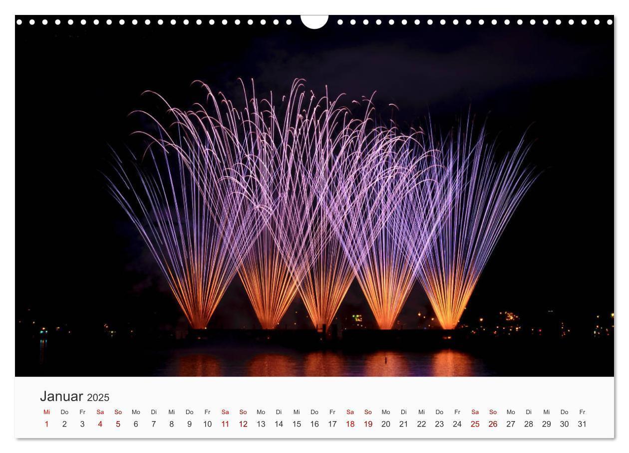 Bild: 9783435210435 | Feuerwerke - Kunstwerke am Himmel (Wandkalender 2025 DIN A3 quer),...