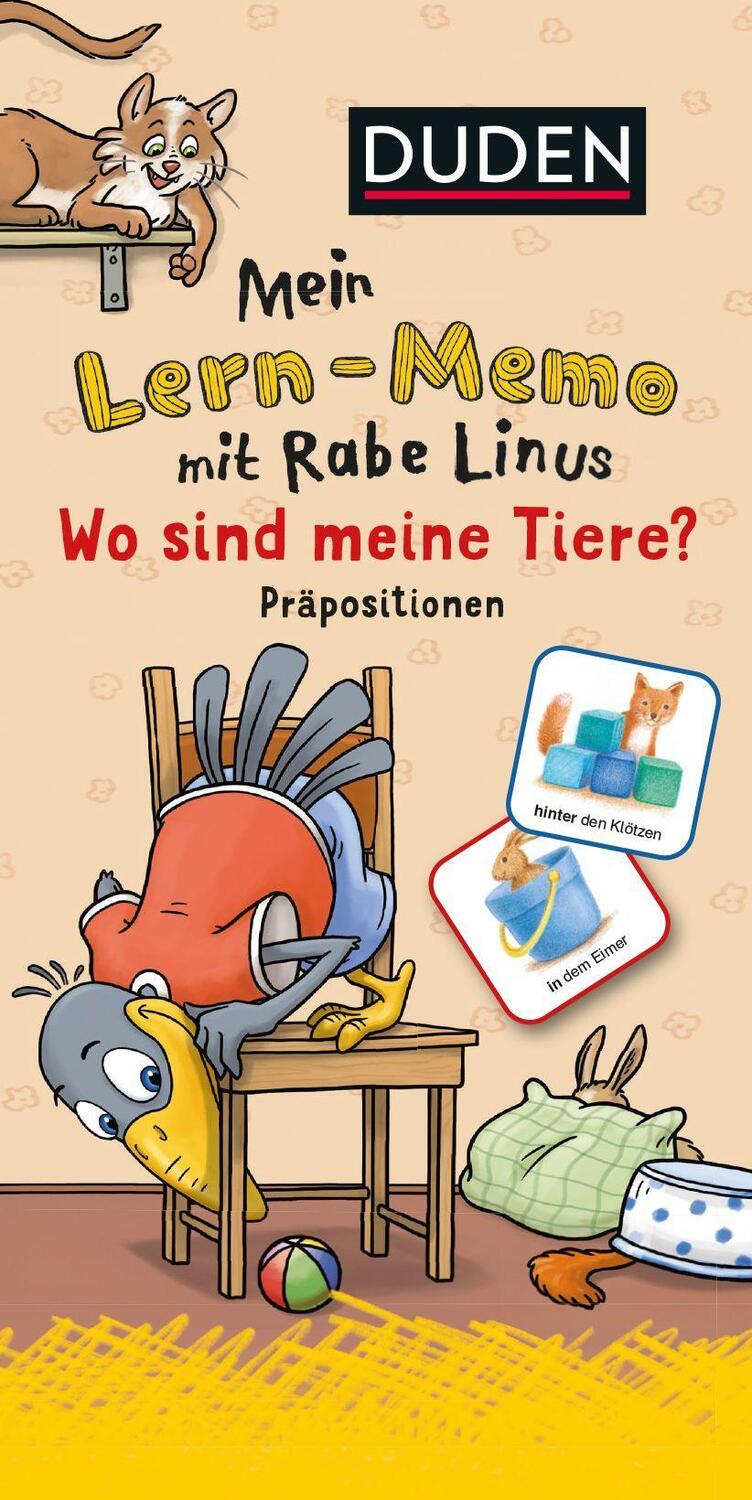 Cover: 9783411770489 | Mein Lern-Memo mit Rabe Linus - Wo sind meine Tiere? | Dorothee Raab