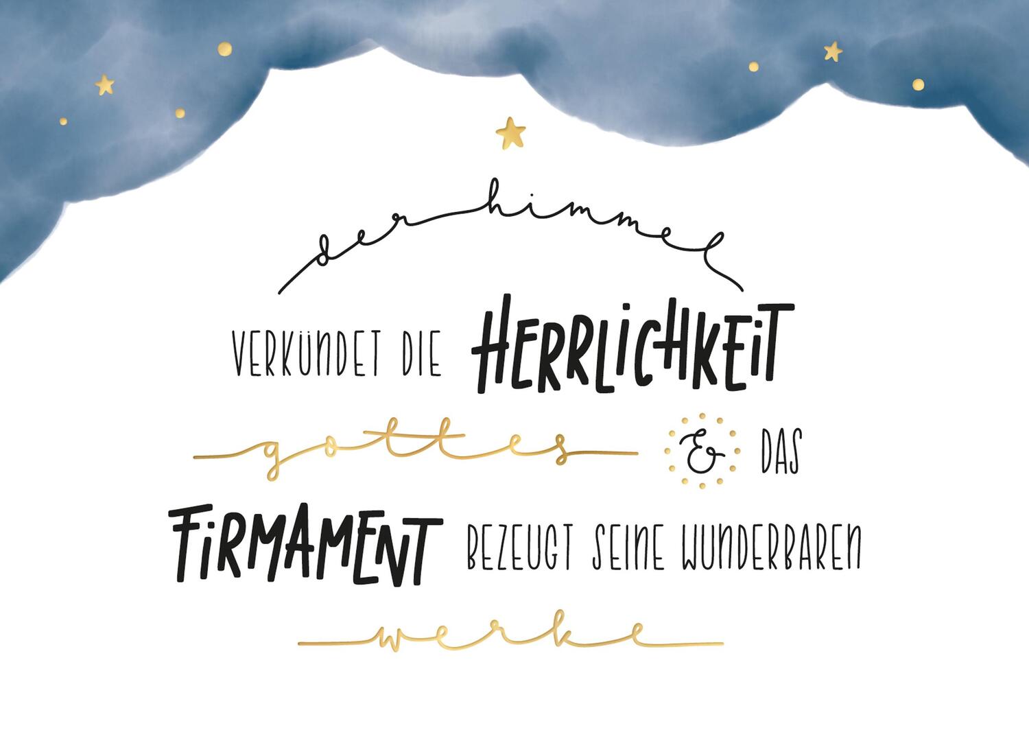 Bild: 4250222917181 | Himmelsglück | Bibel-Lettering Postkarten-Set | Annika Mengel | Box