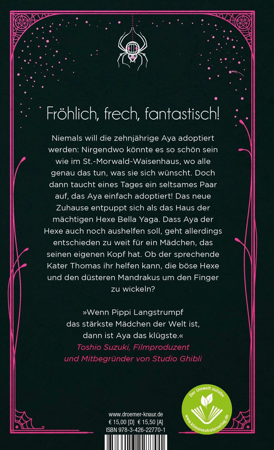 Rückseite: 9783426227701 | Aya und die Hexe | Diana Wynne Jones | Buch | 112 S. | Deutsch | 2022