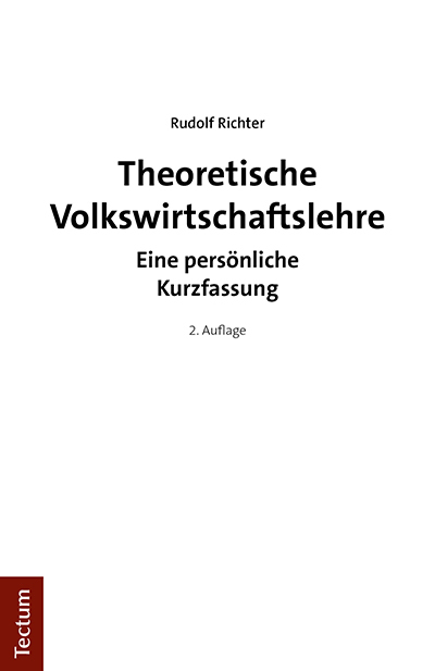 Cover: 9783828847248 | Theoretische Volkswirtschaftslehre | Eine persönliche Kurzfassung