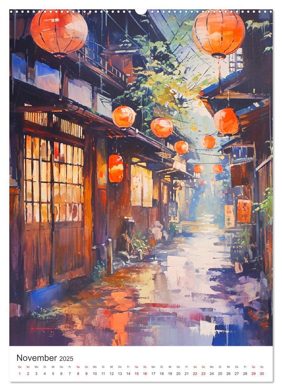 Bild: 9783383816079 | Japan. Impressionen im Aquarell-Stil (Wandkalender 2025 DIN A2...