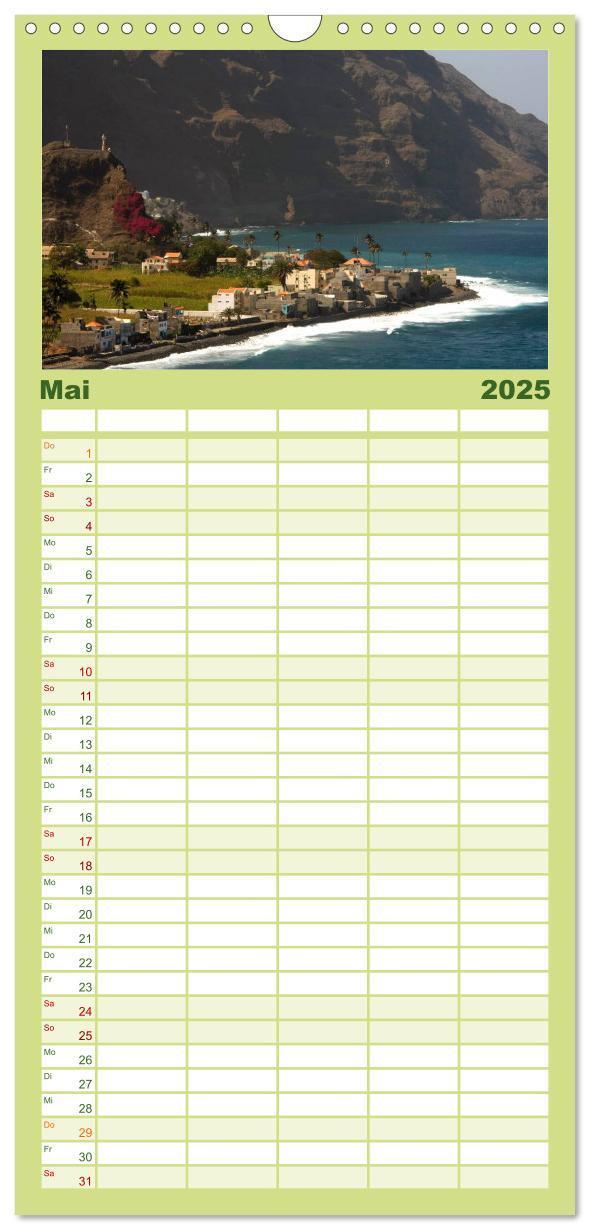 Bild: 9783457110218 | Familienplaner 2025 - Kap Verde mit 5 Spalten (Wandkalender, 21 x...