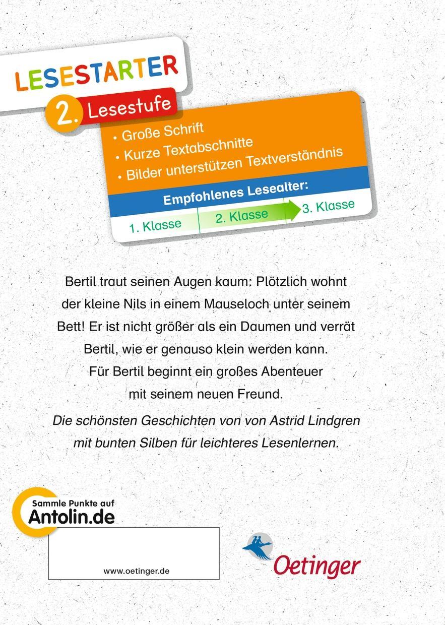 Rückseite: 9783751204514 | Nils Karlsson-Däumling | Astrid Lindgren | Buch | 64 S. | Deutsch