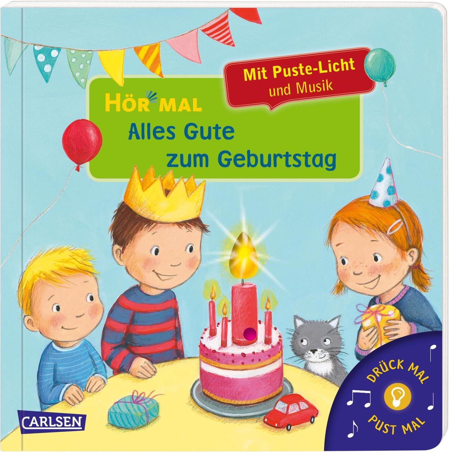 Cover: 9783551252951 | Hör mal (Soundbuch): Mach mit - Pust aus: Alles Gute zum Geburtstag