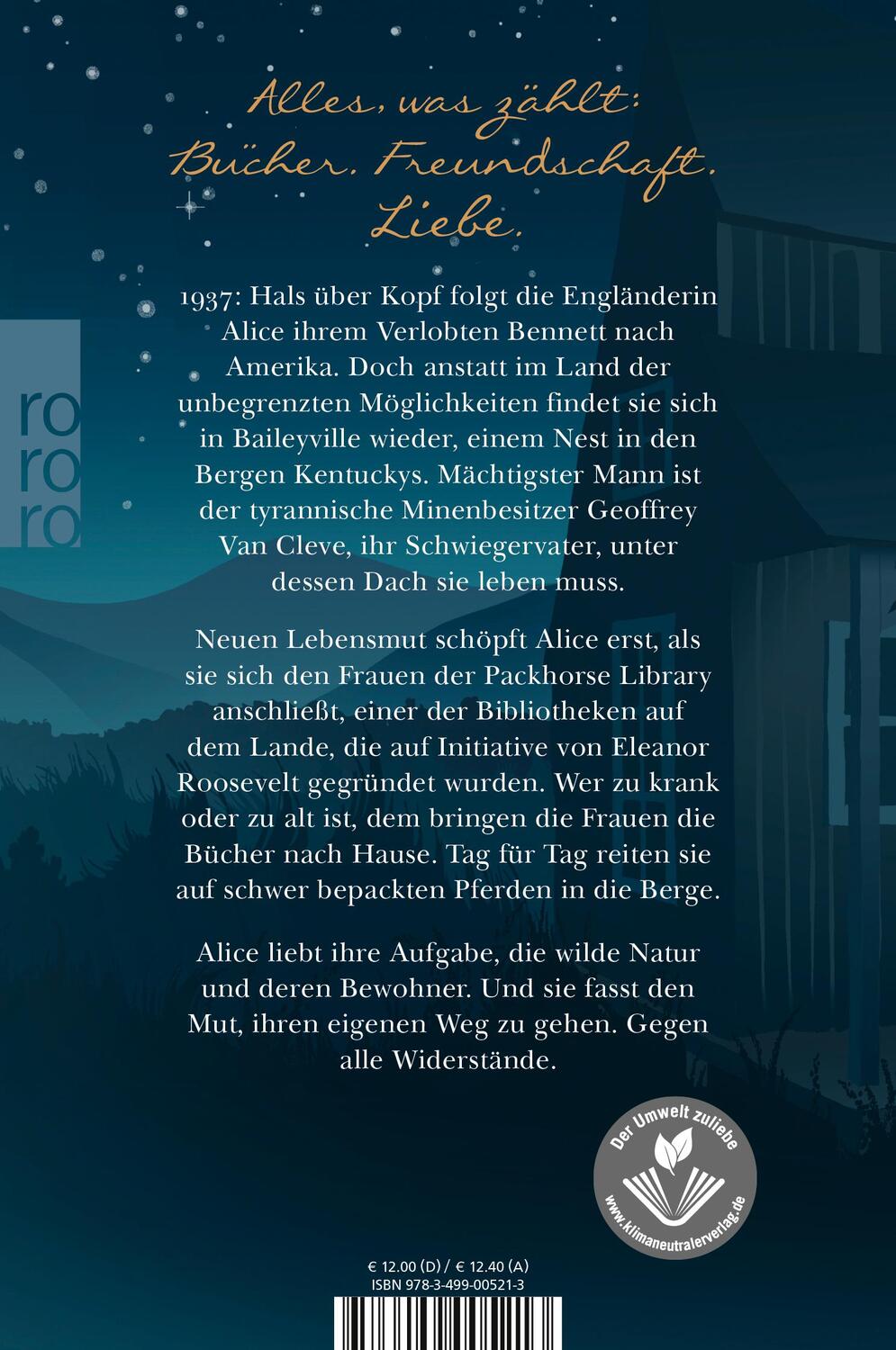 Rückseite: 9783499005213 | Wie ein Leuchten in tiefer Nacht | Jojo Moyes | Taschenbuch | Deutsch