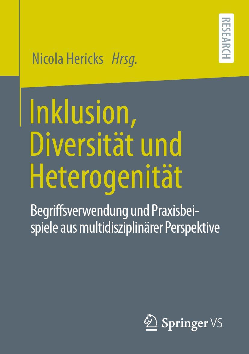 Cover: 9783658325497 | Inklusion, Diversität und Heterogenität | Nicola Hericks | Taschenbuch