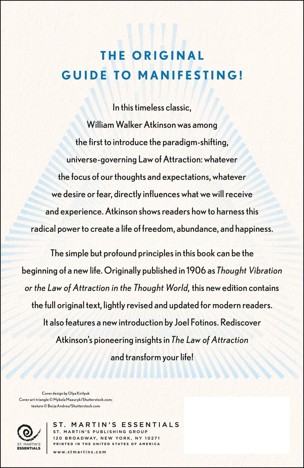 Rückseite: 9781250888129 | The Law of Attraction | William Walker Atkinson | Taschenbuch | 2023