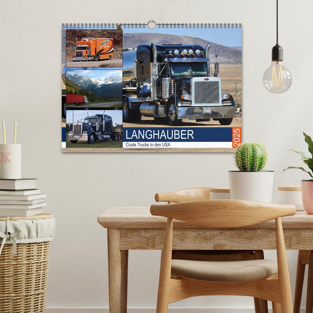 Bild: 9783435338269 | Langhauber. Coole Trucks in den USA (Wandkalender 2025 DIN A3...