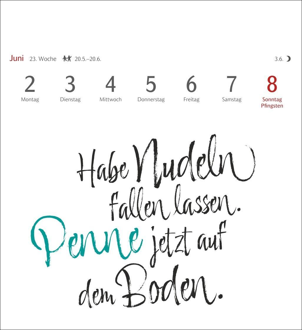 Bild: 9783840034800 | Typo-Sprüche-Kalender Postkartenkalender 2025 - Wochenkalender mit...