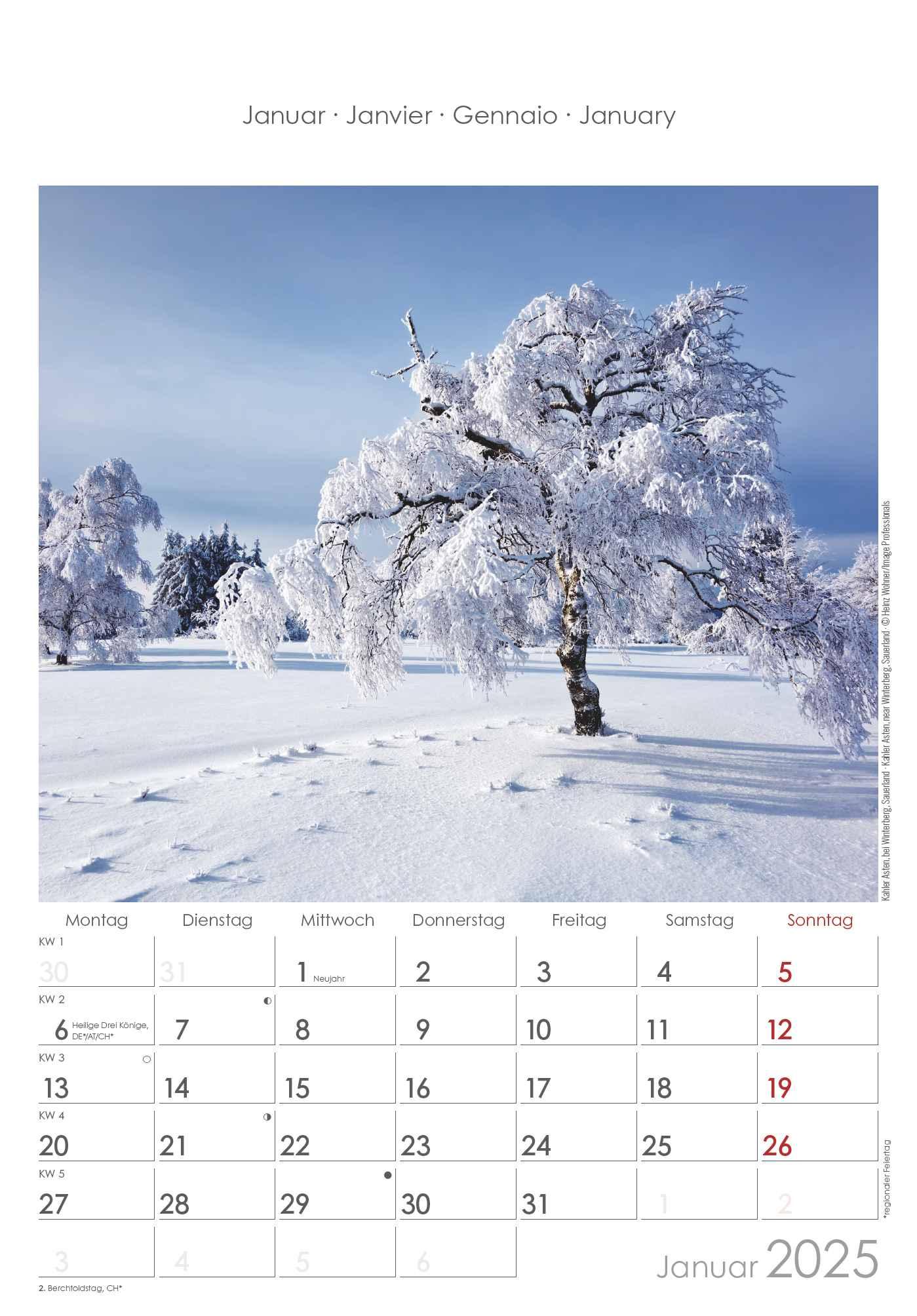 Bild: 4251732343354 | Nordrhein-Westfalen 2025 - Bild-Kalender 23,7x34 cm -...