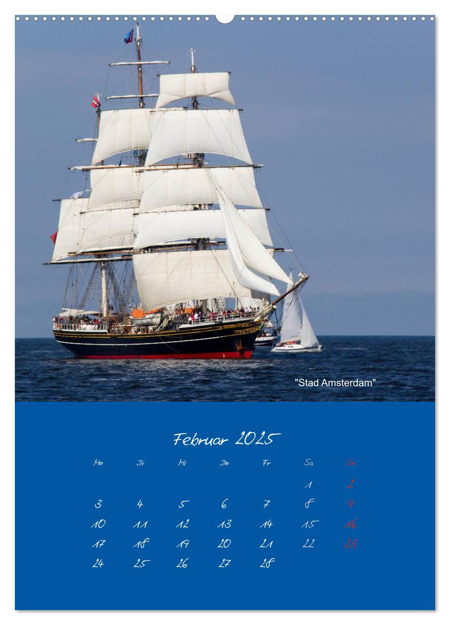 Bild: 9783457063958 | Unter Segeln (Wandkalender 2025 DIN A2 hoch), CALVENDO Monatskalender