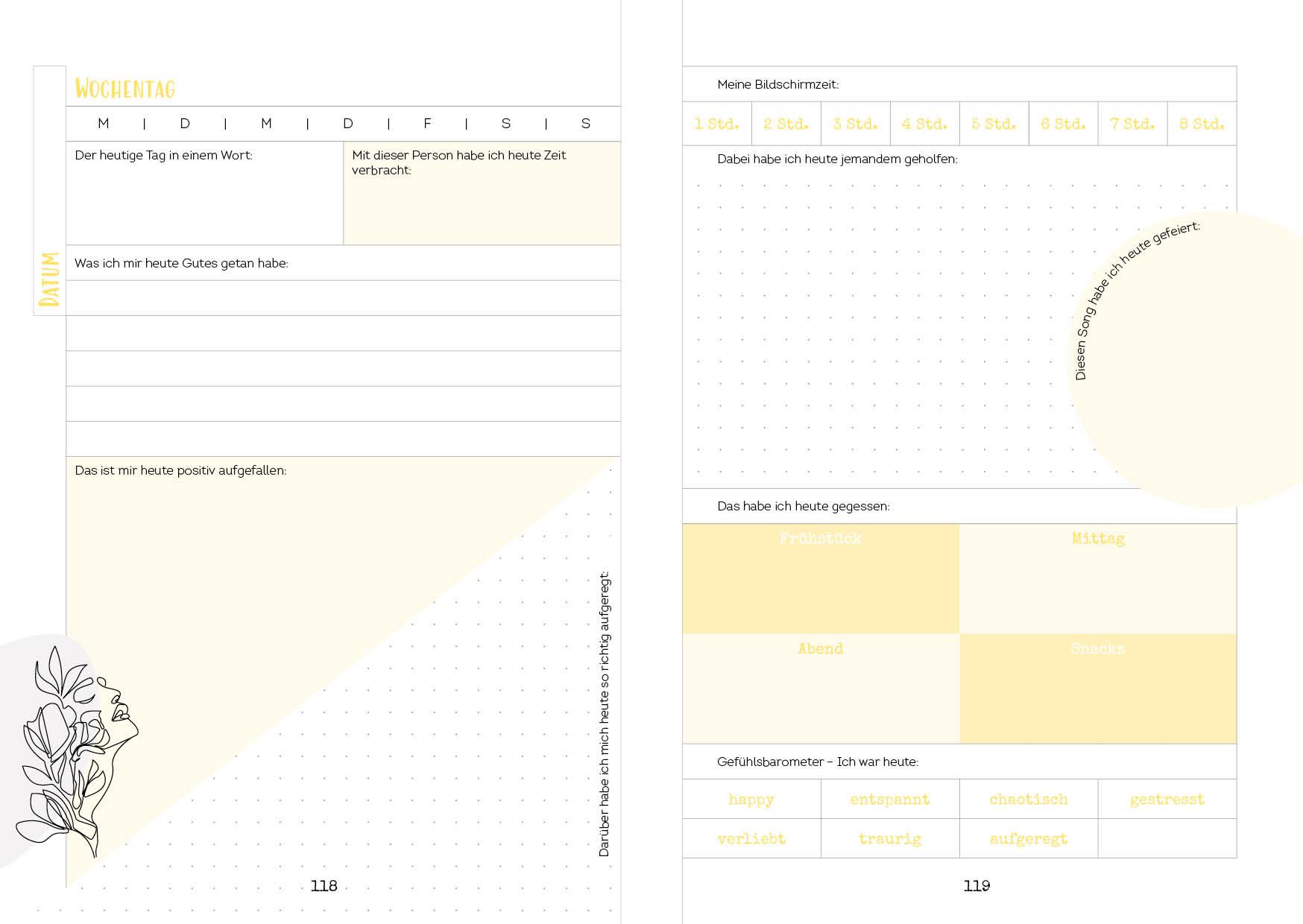 Bild: 9783745918458 | Happy me - Meine 10-Wochen-Tagebuch-Challenge mit Social-Media-Star...