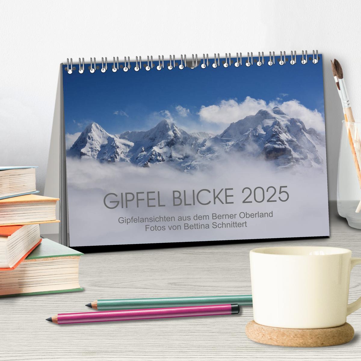 Bild: 9783435286539 | Gipfel Blicke (Tischkalender 2025 DIN A5 quer), CALVENDO...