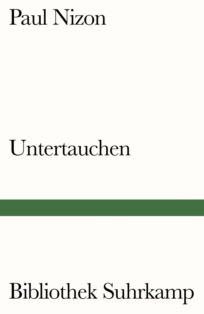 Cover: 9783518240472 | Untertauchen | Protokoll einer Reise | Paul Nizon | Taschenbuch | 2016