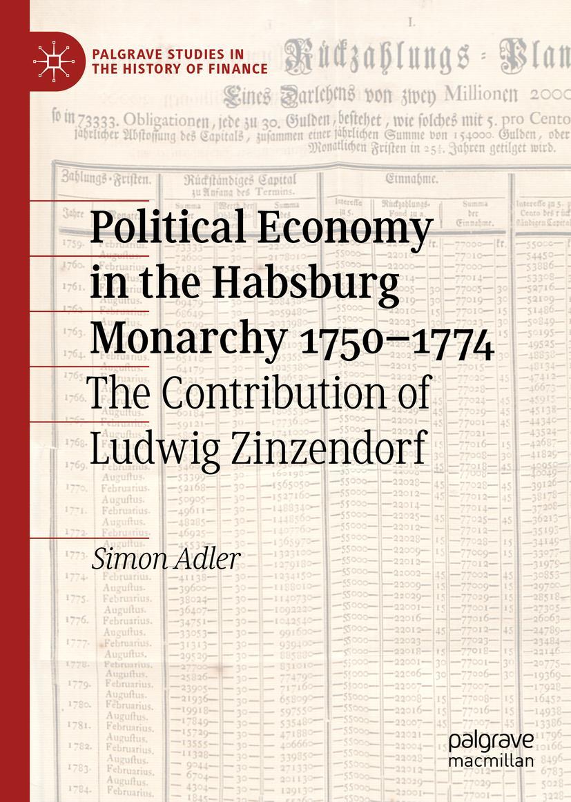 Cover: 9783030310066 | Political Economy in the Habsburg Monarchy 1750-1774 | Simon Adler