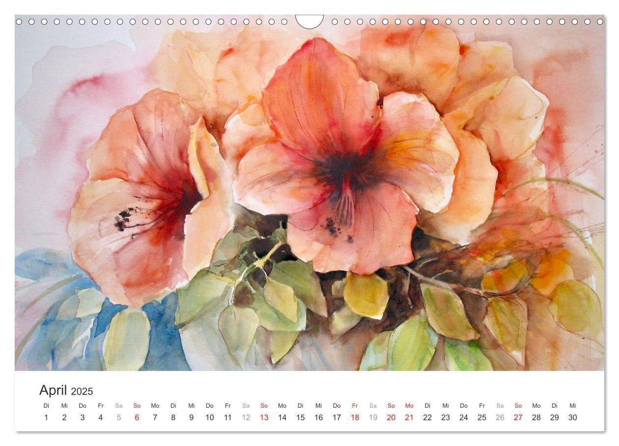 Bild: 9783435544998 | Blütenzauber - Aquarelle von ECKARD FUNCK (Wandkalender 2025 DIN A3...