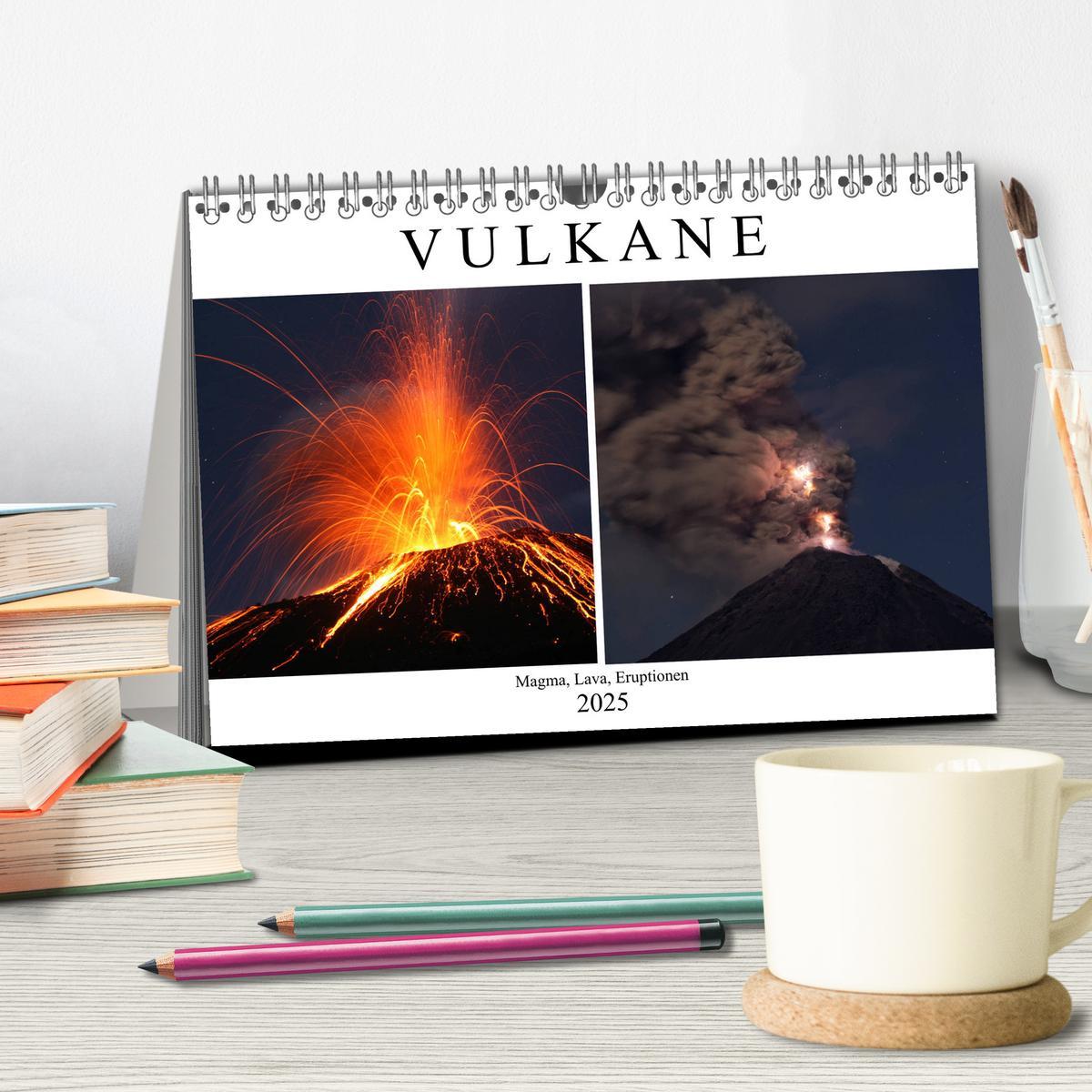 Bild: 9783435435296 | Vulkane - Magma, Lava, Eruptionen (Tischkalender 2025 DIN A5 quer),...