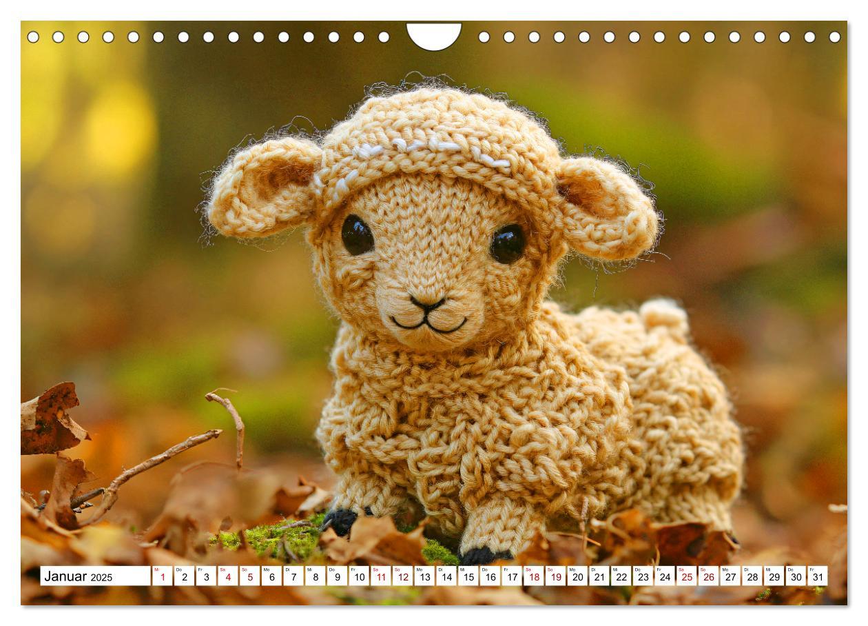 Bild: 9783457199107 | Strick-Safari - Gestrickte Tiere zum Verlieben (Wandkalender 2025...