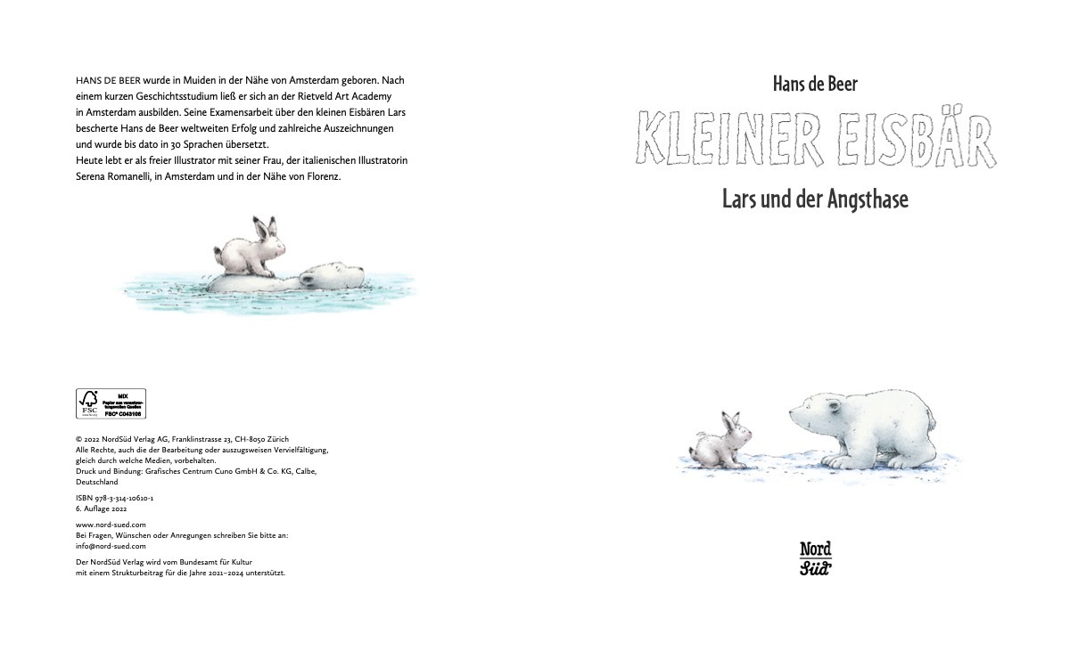 Bild: 9783314106101 | Kleiner Eisbär - Lars und der Angsthase | Hans de Beer | Buch | 32 S.