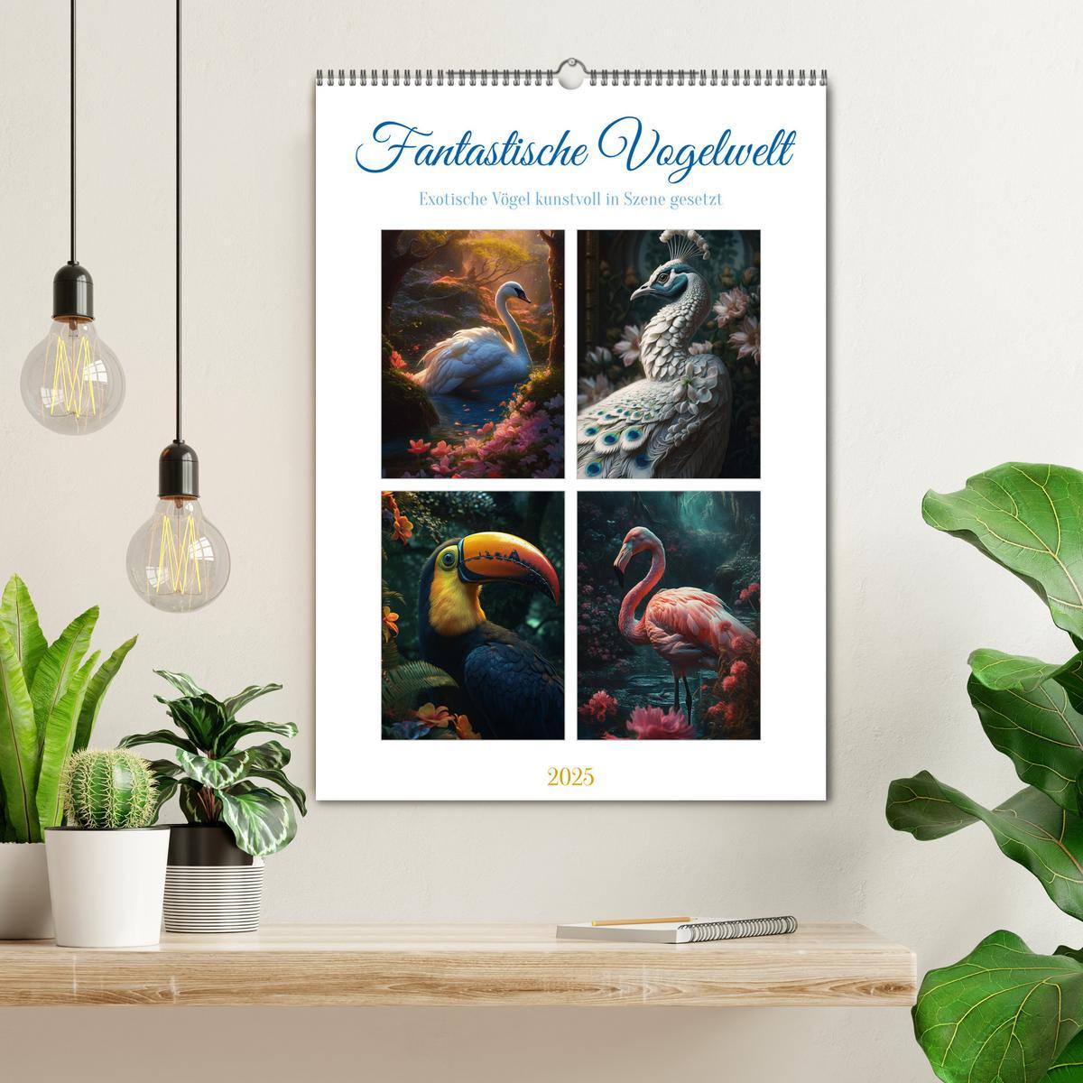 Bild: 9783435877799 | Fantastische Vogelwelt (Wandkalender 2025 DIN A2 hoch), CALVENDO...