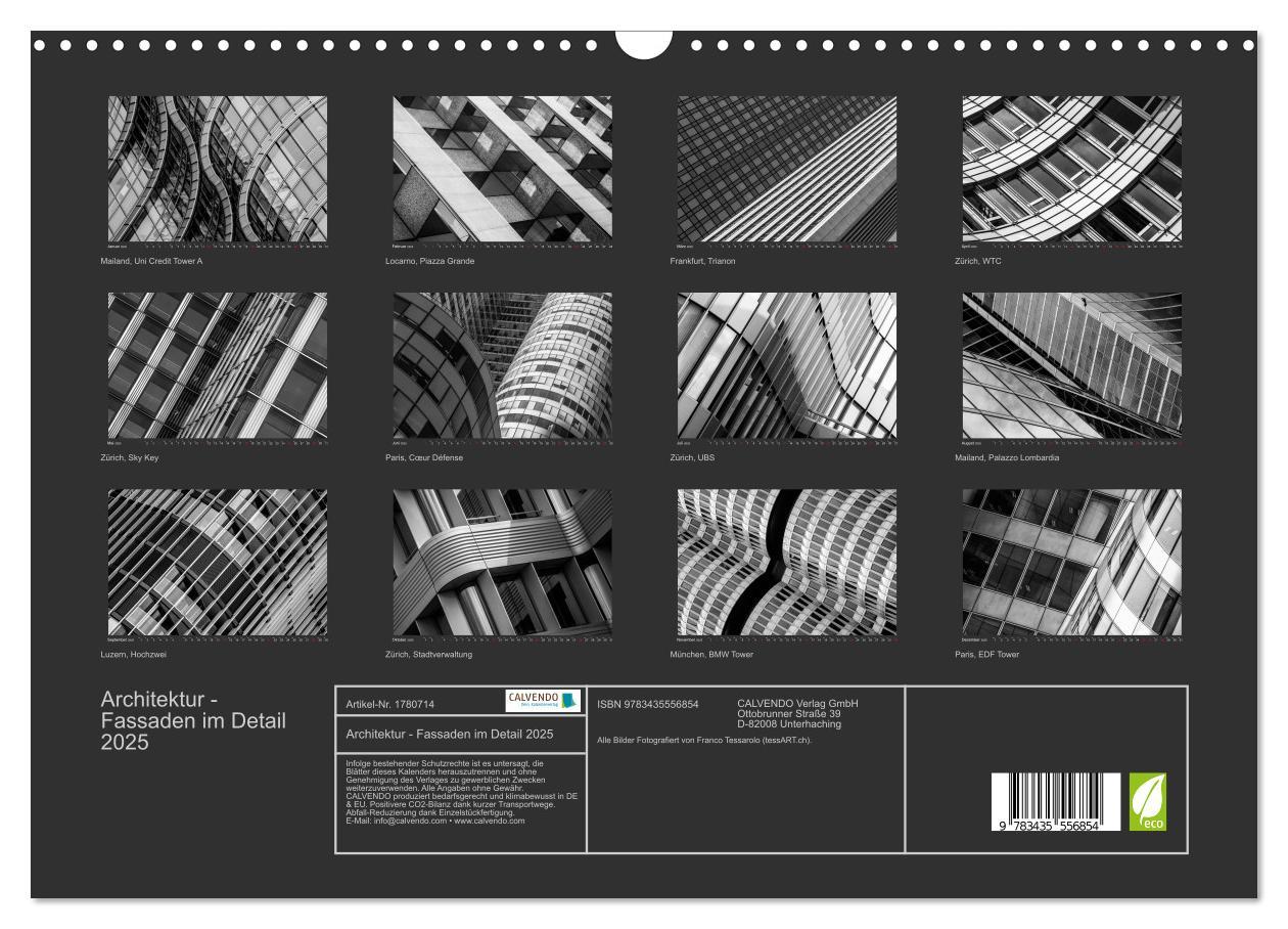 Bild: 9783435556854 | Architektur - Fassaden im Detail 2025 (Wandkalender 2025 DIN A3...