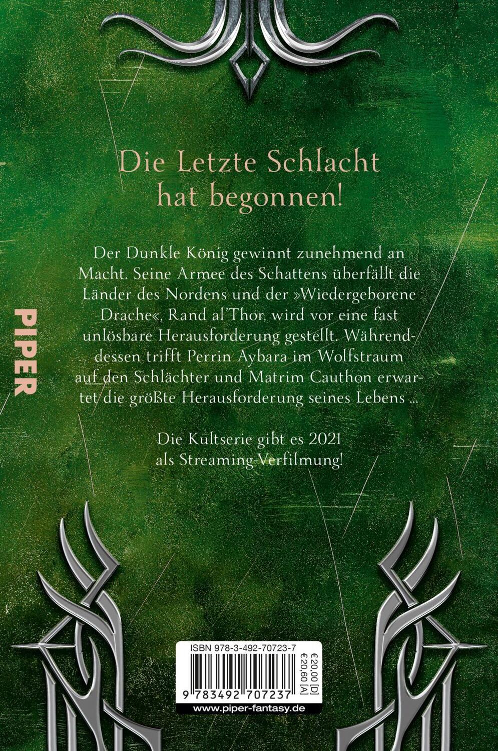 Rückseite: 9783492707237 | Das Rad der Zeit 13 | Brandon Sanderson | Taschenbuch | 1008 S. | 2021