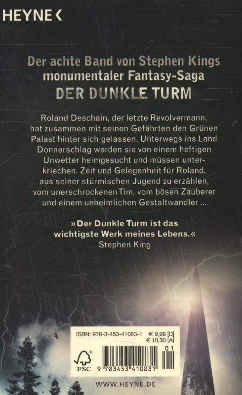 Rückseite: 9783453410831 | Der dunkle Turm 8: Wind | Stephen King | Taschenbuch | Der Dunkle Turm