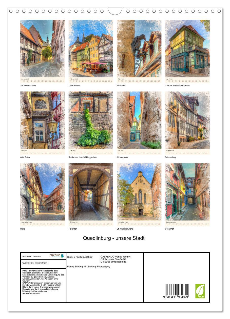 Bild: 9783435934829 | Quedlinburg - unsere Stadt (Wandkalender 2025 DIN A3 hoch),...