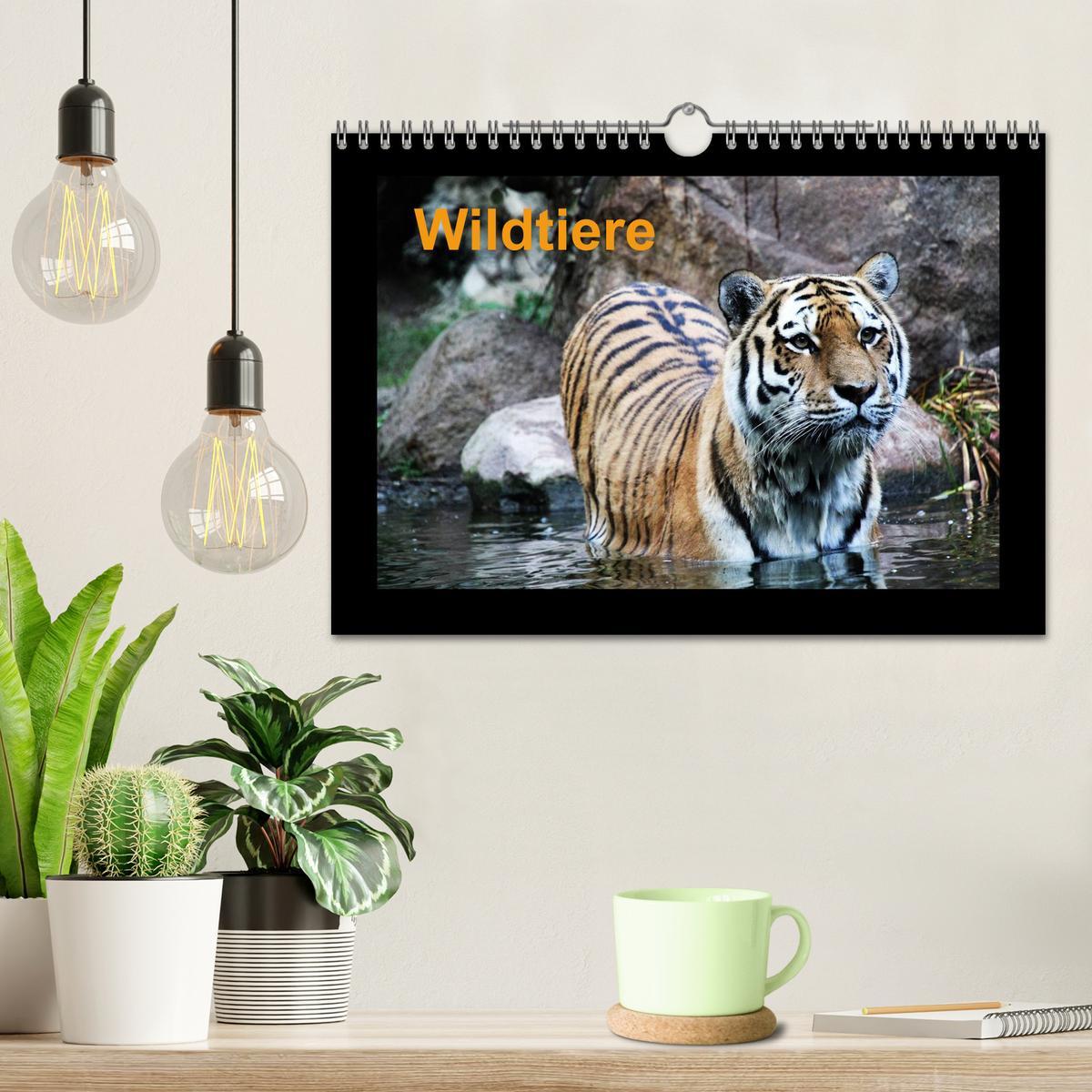 Bild: 9783435786183 | Wildtiere (Wandkalender 2025 DIN A4 quer), CALVENDO Monatskalender