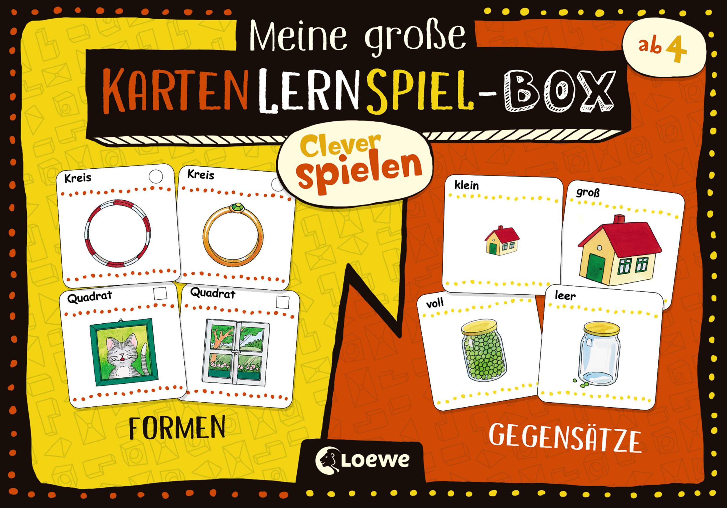 Cover: 9783743208209 | Clever spielen - Meine große KartenLernSpiel-Box - Formen/Gegensätze