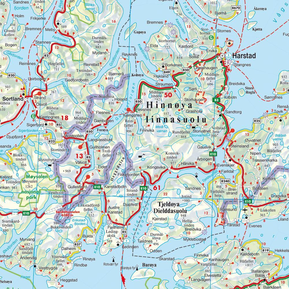 Bild: 9783707922127 | Norwegen Nord, Straßenkarte 1:400.000, freytag &amp; berndt | berndt