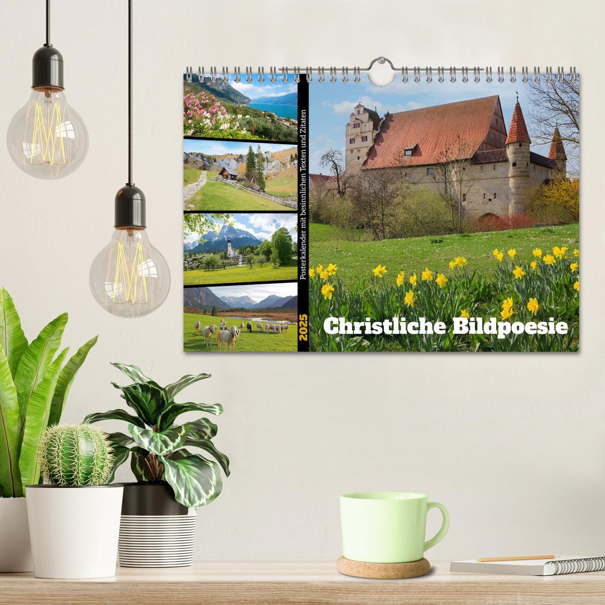 Bild: 9783383823725 | Christliche Bildpoesie (Wandkalender 2025 DIN A4 quer), CALVENDO...