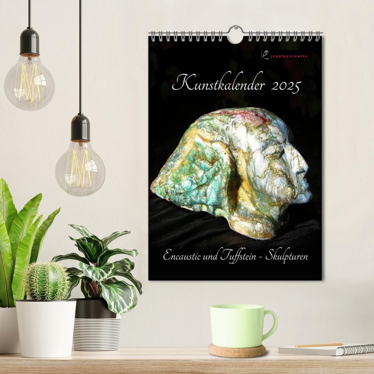 Bild: 9783457014707 | Kunstkalender 2025 - Encaustic und Tuffstein - Skulpturen...