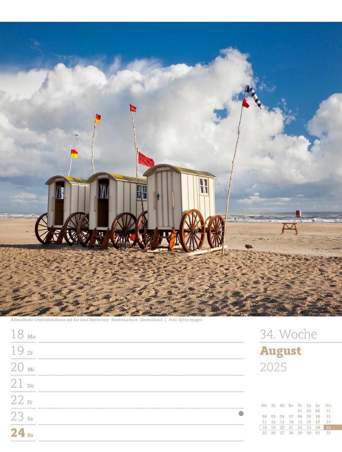 Bild: 9783838435039 | Am Meer - Wochenplaner Kalender 2025 | Ackermann Kunstverlag | 56 S.