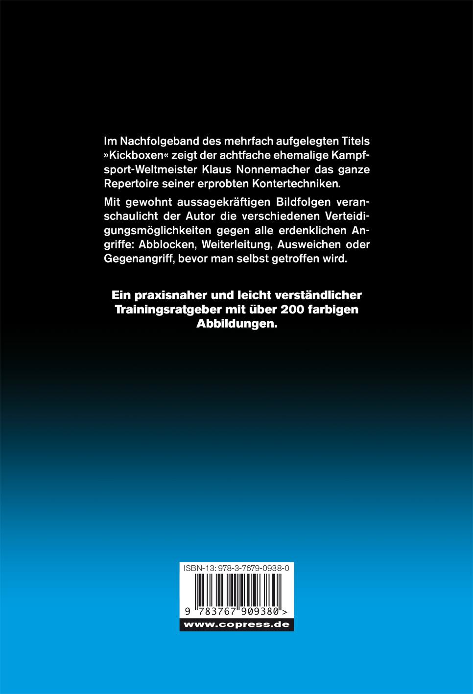 Rückseite: 9783767909380 | Fight Back | Klaus Nonnemacher | Taschenbuch | Copress Sport | 135 S.