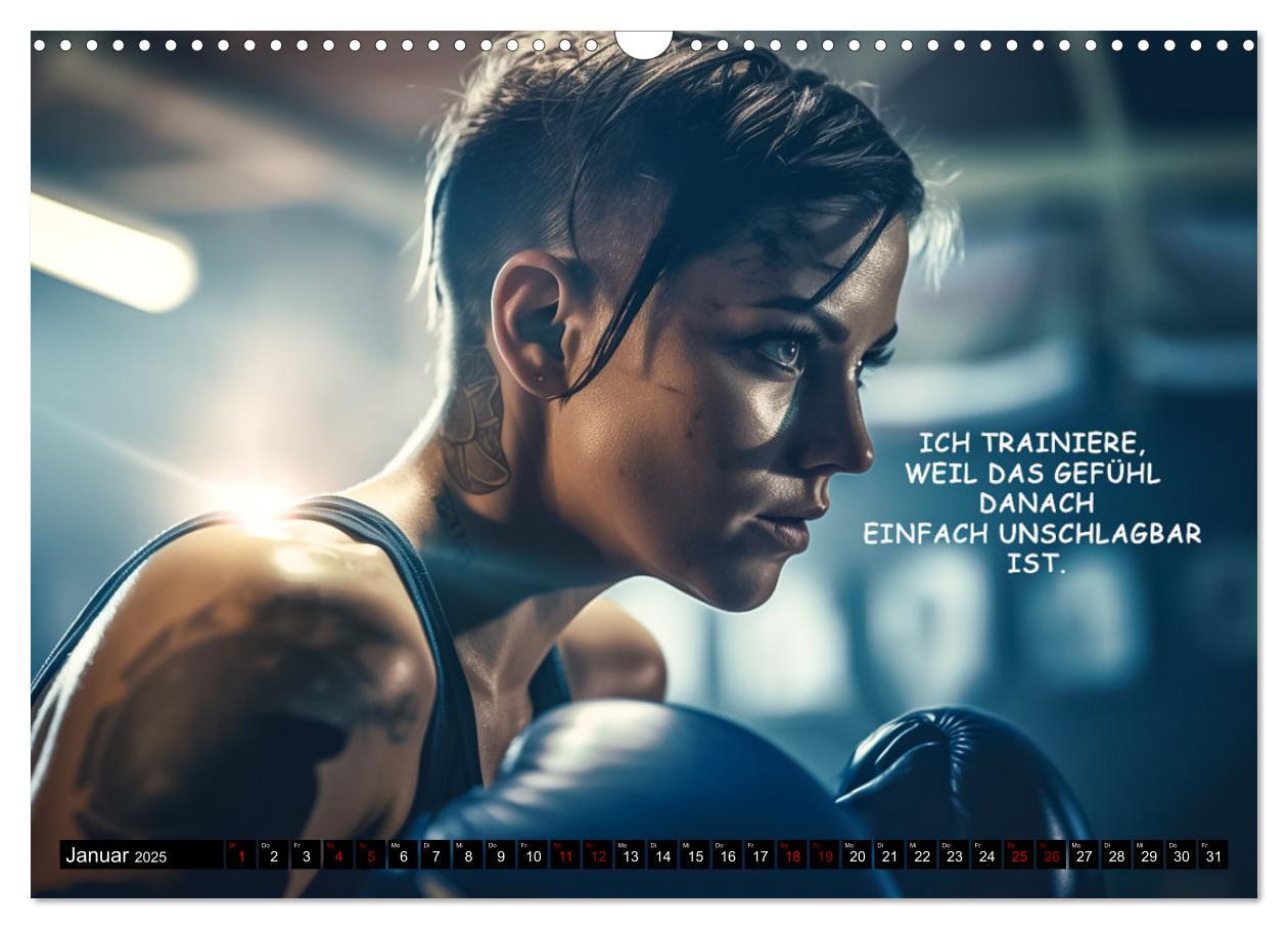 Bild: 9783383909252 | Motivation und Boxen (Wandkalender 2025 DIN A3 quer), CALVENDO...