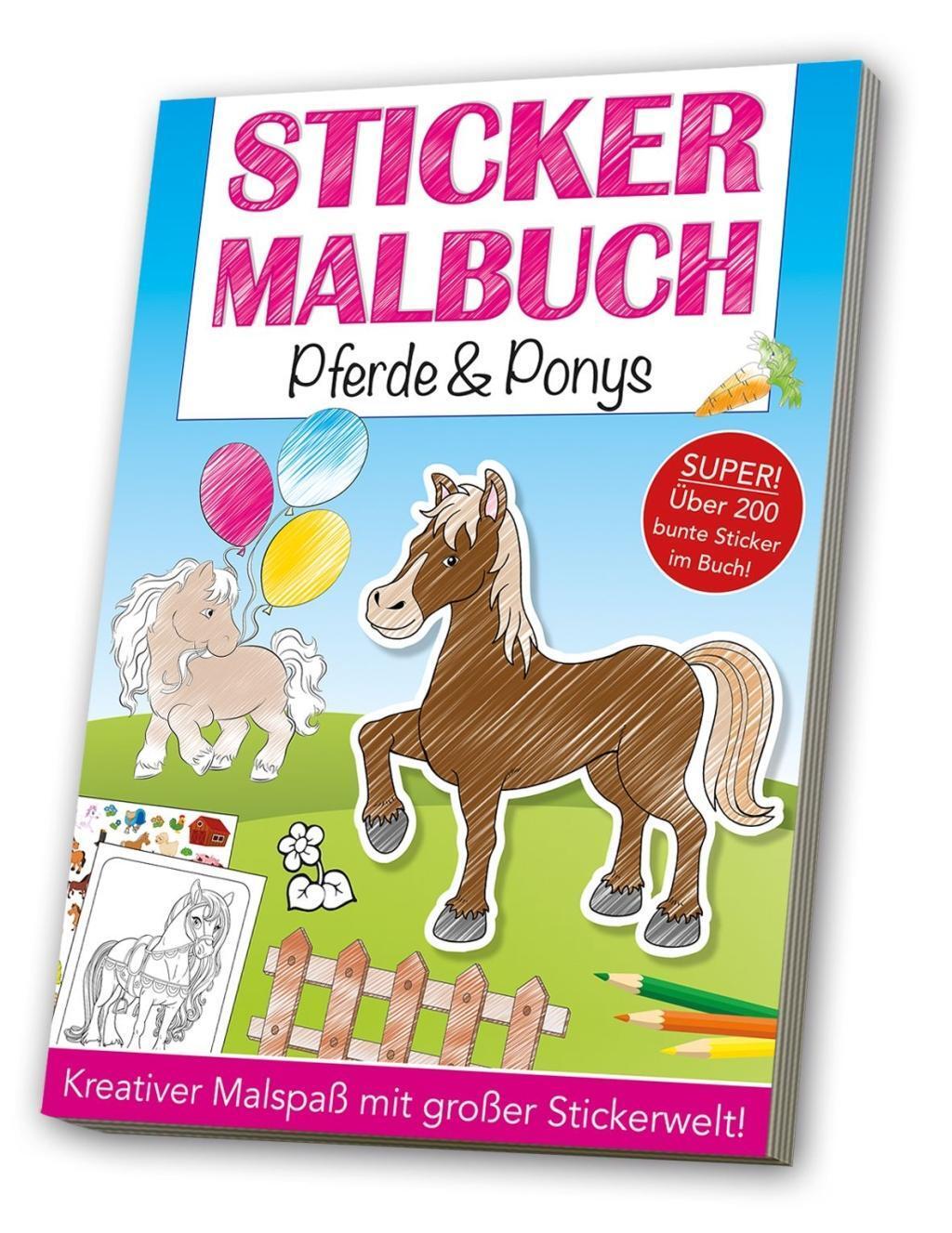 Cover: 4019393982776 | Stickermalbuch: Pferde &amp; Ponys | Broschüre | 64 S. | Deutsch | 2017