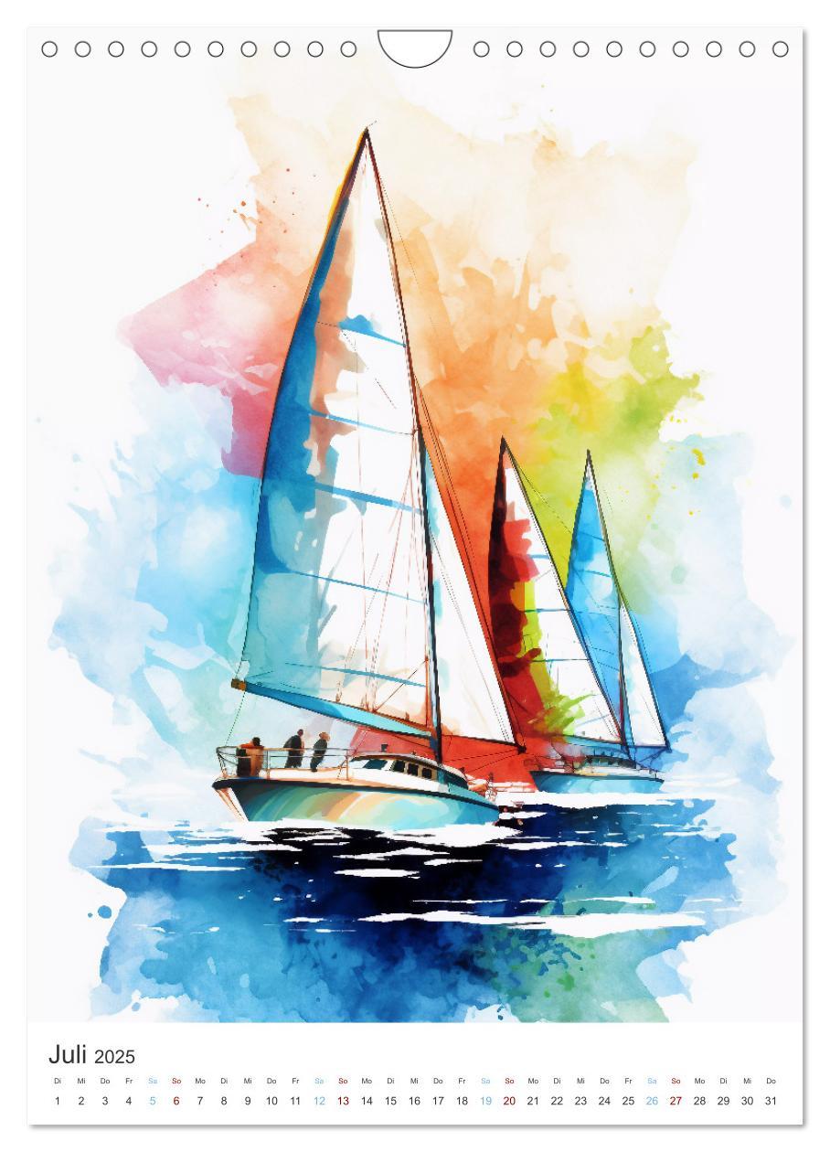 Bild: 9783435853335 | Segeln und Regatta (Wandkalender 2025 DIN A4 hoch), CALVENDO...