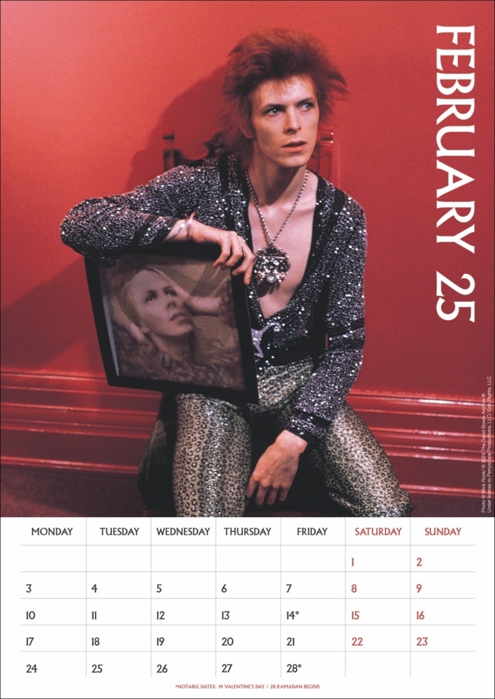 Bild: 9783840196713 | David Bowie Posterkalender 2025 | Kalender | Spiralbindung | 14 S.