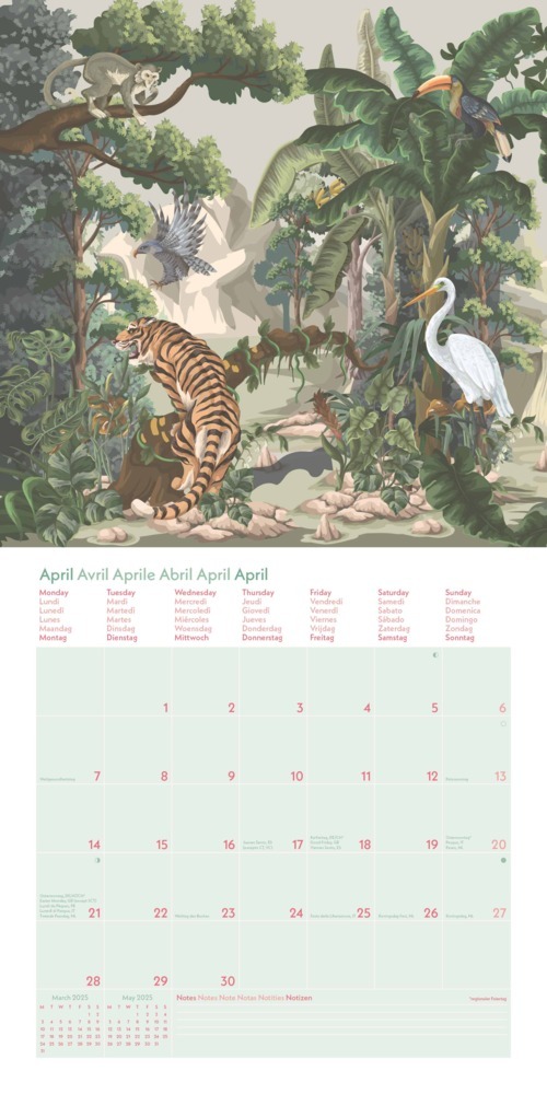 Bild: 4002725981752 | GreenLine - Jungle 2025 Broschürenkalender, 30x30cm, Wandkalender...