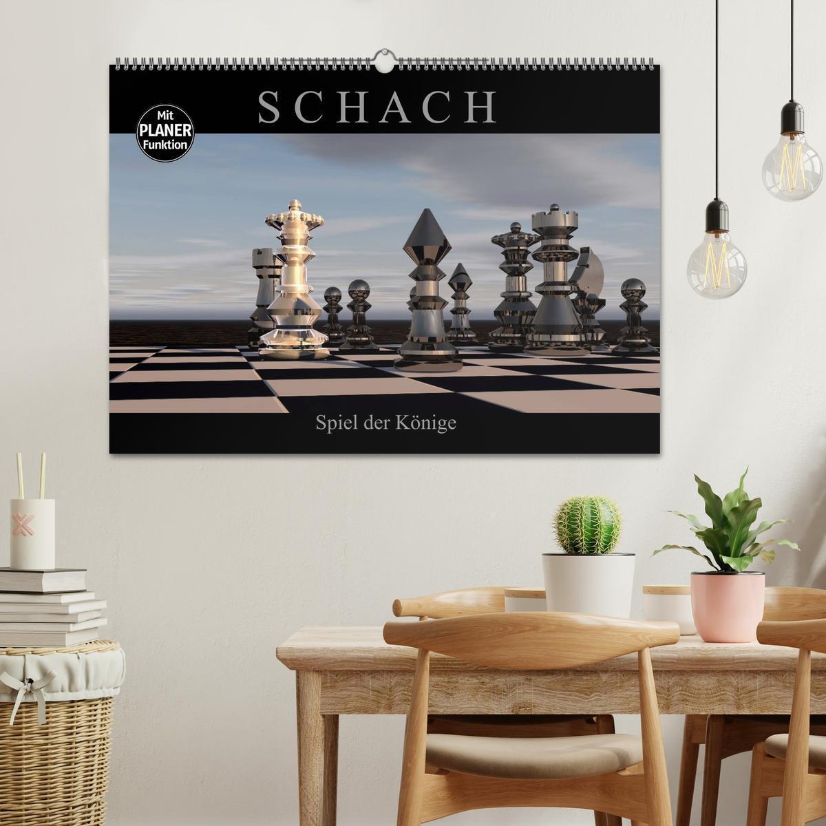 Bild: 9783435393664 | SCHACH - Spiel der Könige (Wandkalender 2025 DIN A2 quer), CALVENDO...