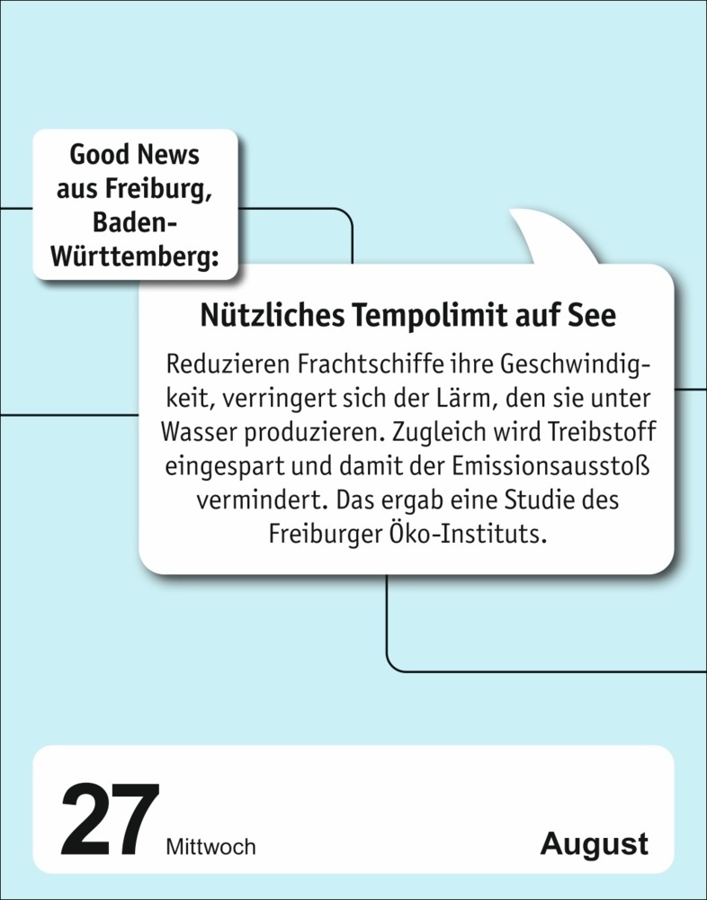 Bild: 9783840035340 | Good News Tagesabreißkalender 2025 - Jeden Tag eine gute Nachricht