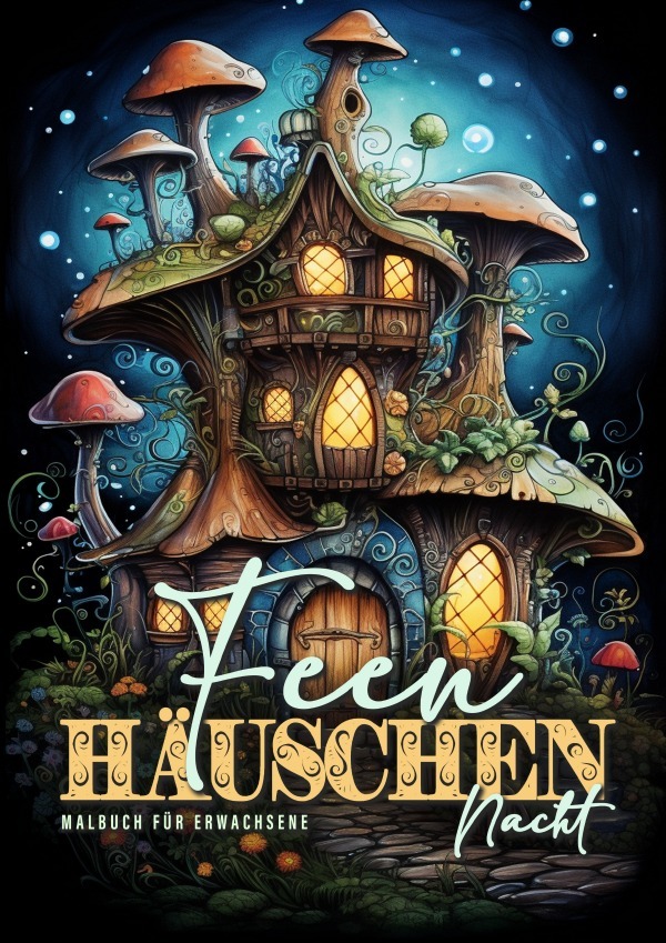 Cover: 9783759809988 | Feen Häuschen Nacht Malbuch für Erwachsene | Publishing (u. a.) | Buch