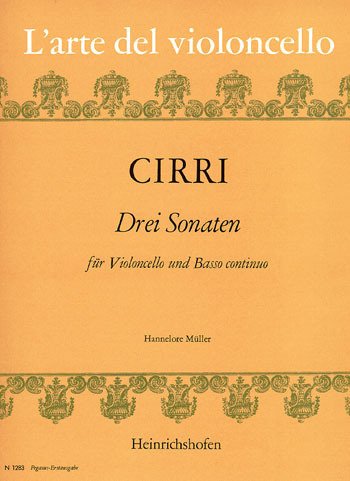 Cover: 9790204412839 | Drei Sonaten | Giovanni Battista Cirri | Buch | Heinrichshofen Verlag