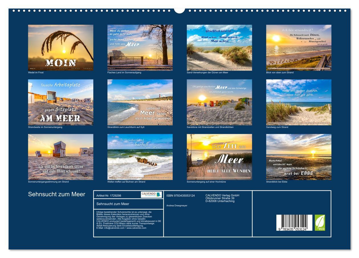 Bild: 9783435053124 | Sehnsucht zum Meer (Wandkalender 2025 DIN A2 quer), CALVENDO...