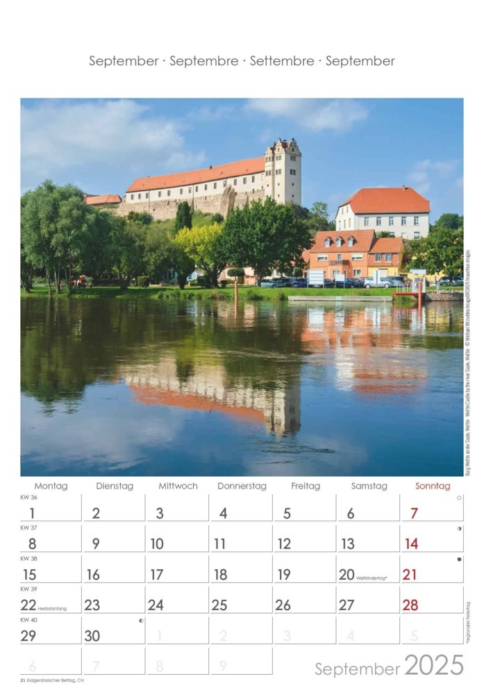 Bild: 4251732343187 | Alpha Edition - Sachsen-Anhalt 2025 Bildkalender, 23,7x34cm,...