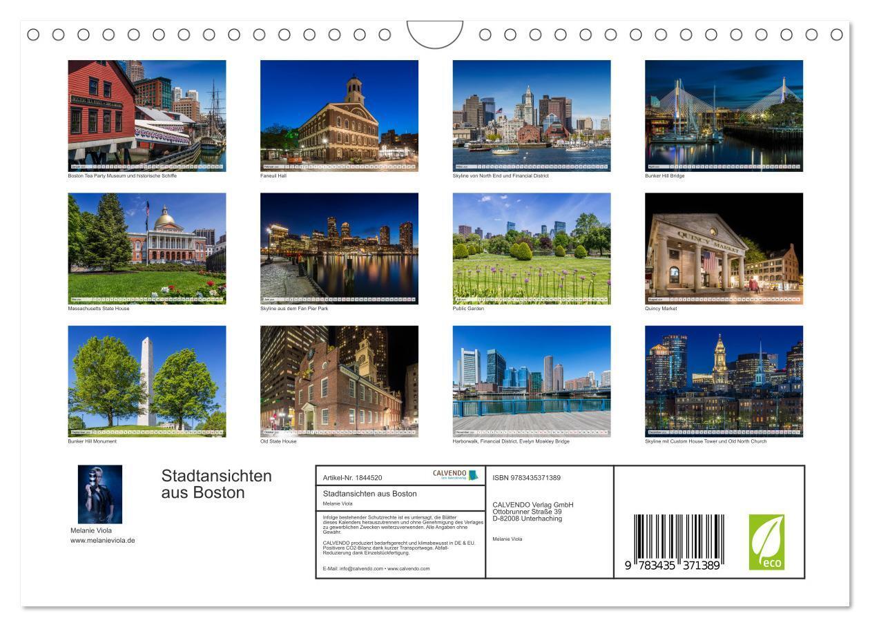 Bild: 9783435371389 | Stadtansichten aus Boston (Wandkalender 2025 DIN A4 quer), CALVENDO...